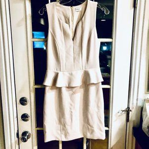 Cream Cocktail Dress / Work Dress - Beautiful!  Fully Lined!  LIKE NEW!!